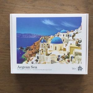 Aegean Sea puzzle. Santorini.